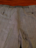 24/1112 wonderful 1974 vintage cyril a castle savile row conduit st brown wp check mohair suit w/ paisley linings 43 short to regular