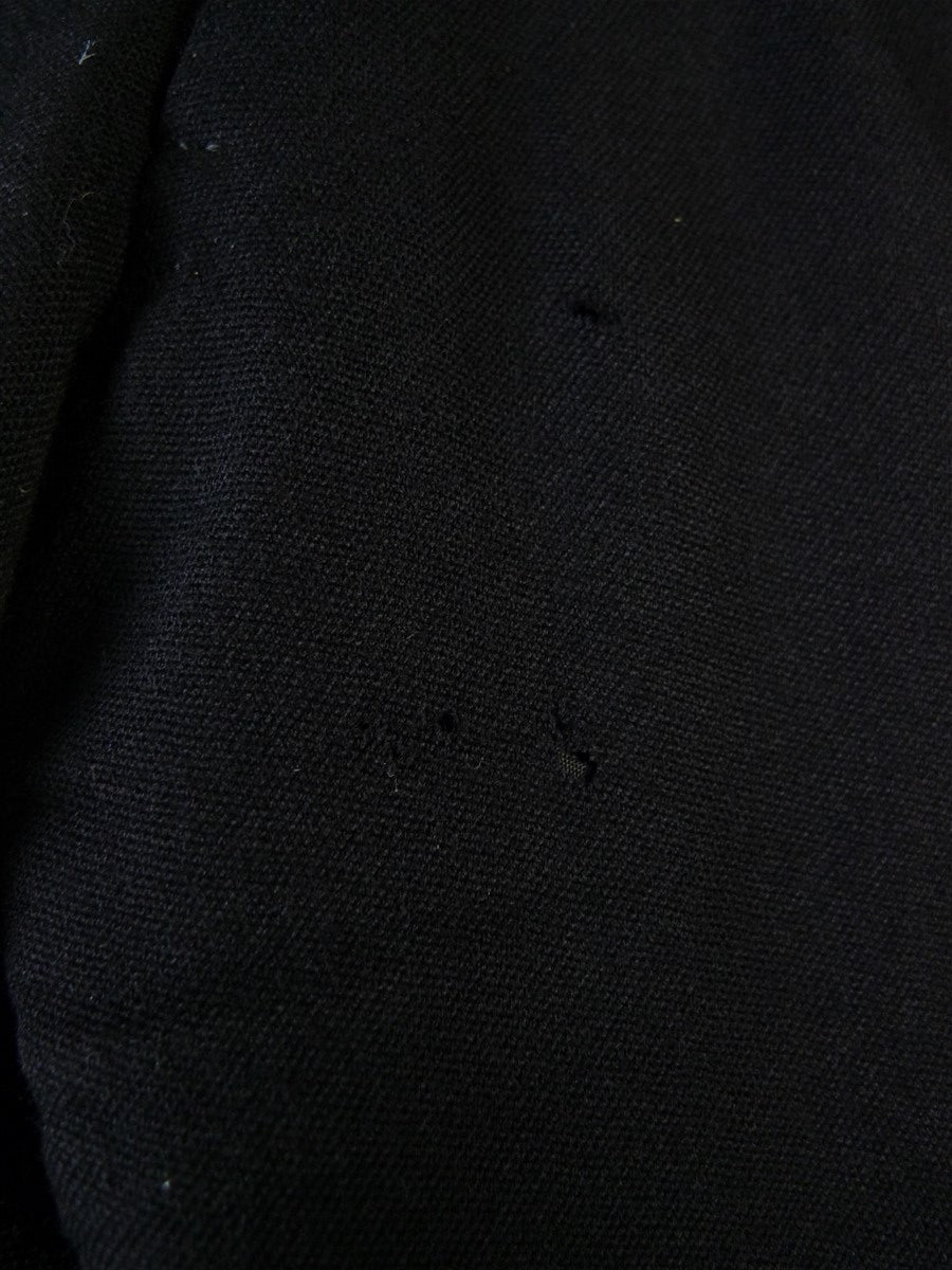 25/0033 kent haste lachter 2015 savile row bespoke black barathea evening trouser (minor damage) 38-41