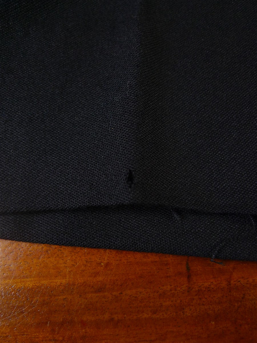 25/0033 kent haste lachter 2015 savile row bespoke black barathea evening trouser (minor damage) 38-41