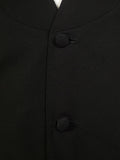 25/0008 immaculate bespoke tailored black shawl fine worsted evening waistcoat 49-50 long