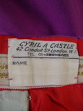 25/0015 wonderful vintage cyril a castle conduit st savile row bespoke purple mohair trouser 40-44