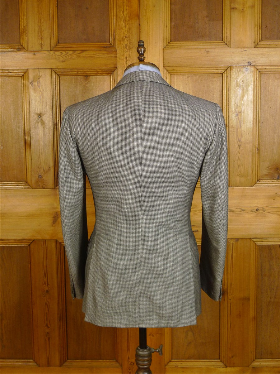 25/0051 luxury rossini  italian 100% cashmere dogtooth check suit (rrp £6,000) 38-39 short to regular