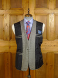 25/0051 luxury rossini  italian 100% cashmere dogtooth check suit (rrp £6,000) 38-39 short to regular