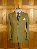 25/0059 vintage savile row bespoke brown herringbone tweed country suit 39 regular