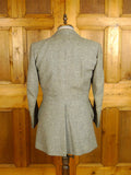 25/0060 vintage 1971 huntsman savile row bespoke heavyweight grey tweed 3-piece suit 40 regular