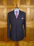 25/0075 vintage 1979 nutters savile row bespoke blue wool & mohair 3-piece suit 40 regular to long