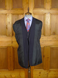 25/0075 vintage 1979 nutters savile row bespoke blue wool & mohair 3-piece suit 40 regular to long