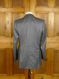 25/0167 terry haste 2010 savile row bespoke grey wool & silk 3-piece suit 38-39 regular