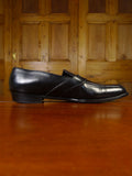 25/0165 excellent john lobb london bespoke black calf leather penny loafer uk 11