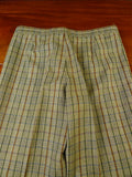 25/0246 stunning & very rare original 1975 tommy nutter 'nutters' savile row bespoke green bold check tweed suit w/ wide lapels and boot-leg 38-39 short