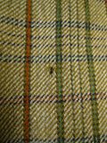 25/0246 stunning & very rare original 1975 tommy nutter 'nutters' savile row bespoke green bold check tweed suit w/ wide lapels and boot-leg 38-39 short