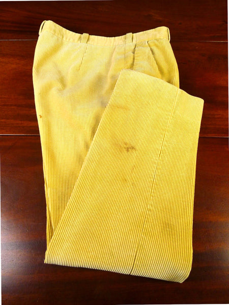 25/0286 hayward savile row bespoke gold heavyweight corduroy trouser 35-37