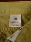 25/0289 immaculate pakeman catto carter tan beige cotton chino jean trouser 37