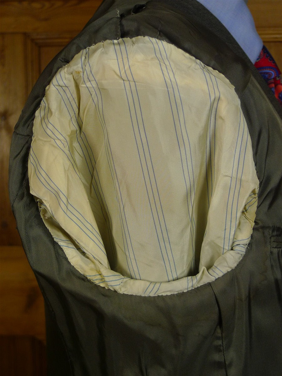 25/0267A vintage 1969 anderson & sheppard savile row bespoke grey pick weave morning suit jacket 41 short