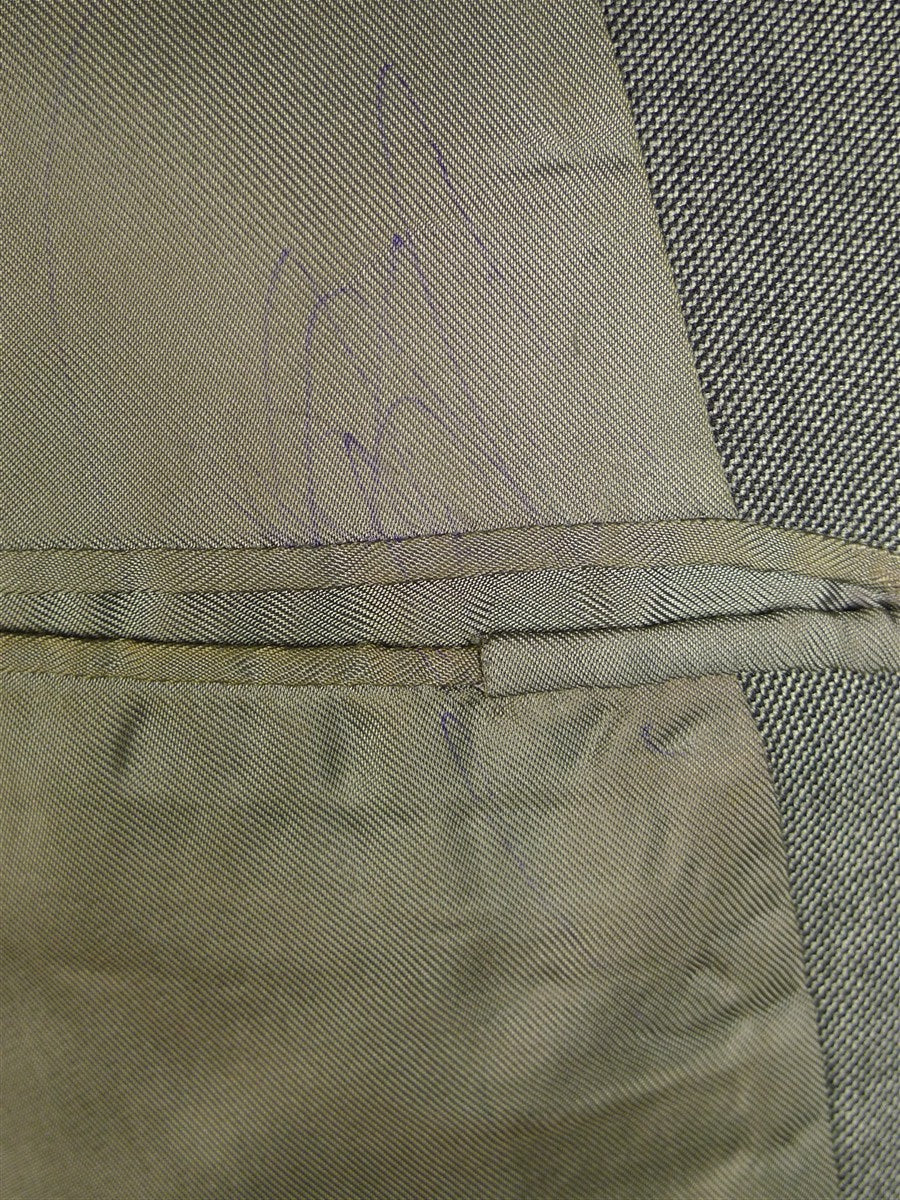 25/0267A vintage 1969 anderson & sheppard savile row bespoke grey pick weave morning suit jacket 41 short
