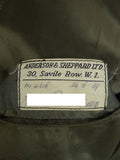 25/0267A vintage 1969 anderson & sheppard savile row bespoke grey pick weave morning suit jacket 41 short