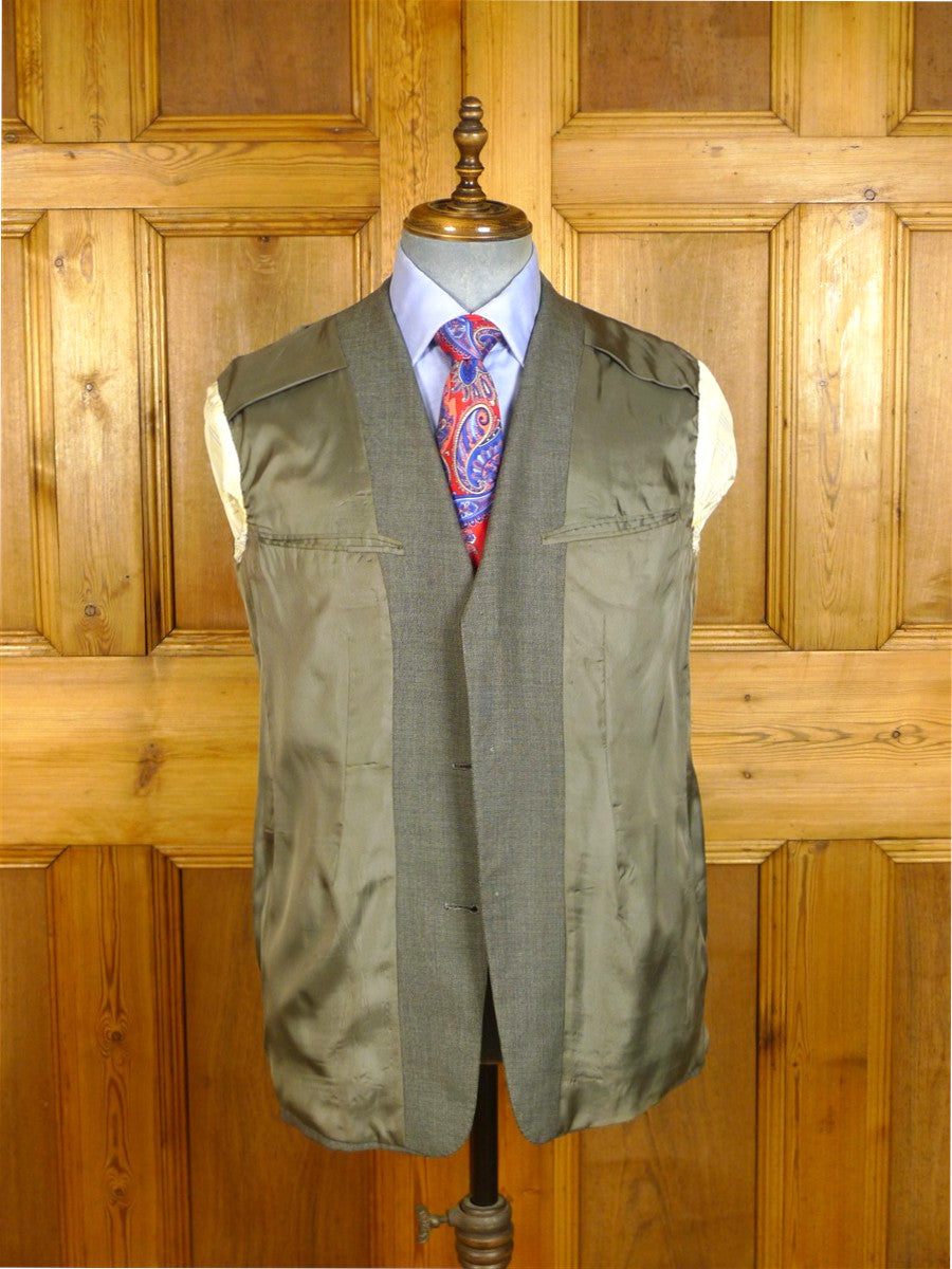 25/0267A vintage 1969 anderson & sheppard savile row bespoke grey pick weave morning suit jacket 41 short