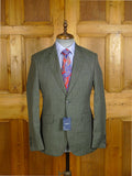 25/0397 new w/tags hackett london grey glen check wool & linen suit 38 regular