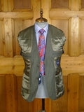 25/0397 new w/tags hackett london grey glen check wool & linen suit 38 regular