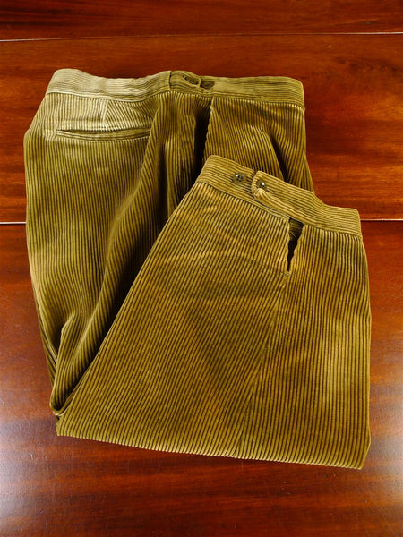 25/0436 vintage cordings piccadilly brown corduroy shooting breeches 36