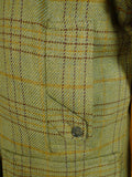 25/0434 superb haggart of aberfeldy heavyweight green wp check shooting coat 36-38