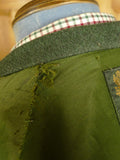 25/0434 superb haggart of aberfeldy heavyweight green wp check shooting coat 36-38