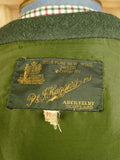 25/0434 superb haggart of aberfeldy heavyweight green wp check shooting coat 36-38