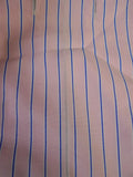 25/0491 gieves & hawkes savile row pink blue stripe cotton shirt collar 16.5