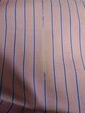 25/0491 gieves & hawkes savile row pink blue stripe cotton shirt collar 16.5