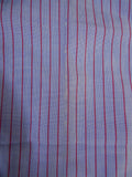 25/0486 gieves & hawkes savile row blue red stripe cotton shirt collar 16.5
