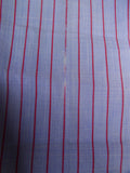25/0486 gieves & hawkes savile row blue red stripe cotton shirt collar 16.5
