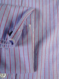25/0486 gieves & hawkes savile row blue red stripe cotton shirt collar 16.5