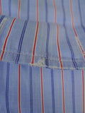 25/0537 gieves & hawkes savile row blue red stripe cotton shirt 16.5