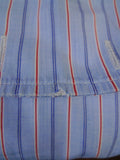 25/0537 gieves & hawkes savile row blue red stripe cotton shirt 16.5