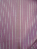 25/0538 gieves & hawkes savile row pink red stripe cotton shirt 17