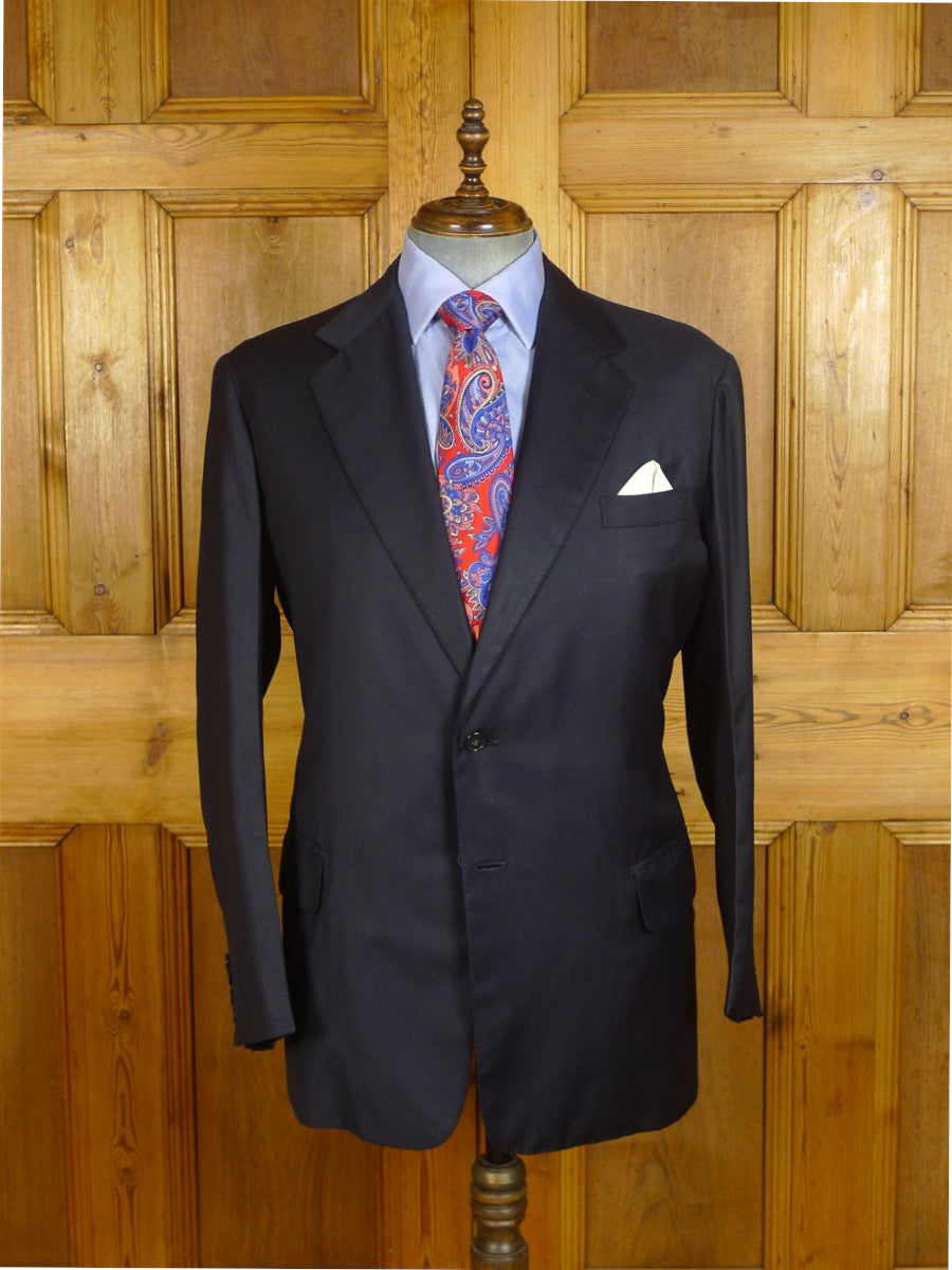 25/0827 anderson & sheppard savile row navy blue suit for restoration 46 long