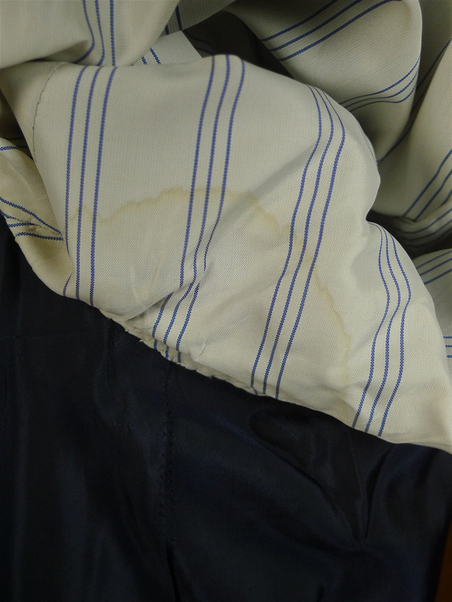 25/0827 anderson & sheppard savile row navy blue suit for restoration 46 long