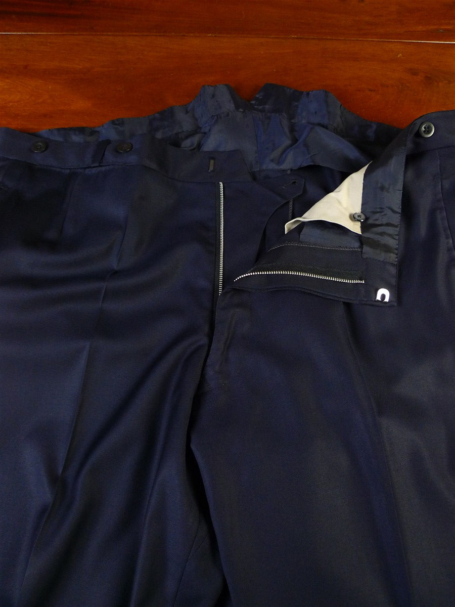 25/0827 anderson & sheppard savile row navy blue suit for restoration 46 long