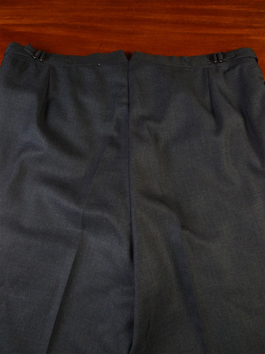 25/0480 huntsman & sons 2003 savile row bespoke gret worsted high-rise trouser 37