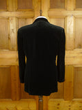 25/0506 buckleigh london black d/b velvet smoking / dinner jacket 44-45 long
