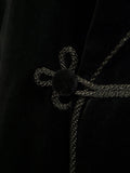 25/0506 buckleigh london black d/b velvet smoking / dinner jacket 44-45 long