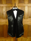 25/0506 buckleigh london black d/b velvet smoking / dinner jacket 44-45 long