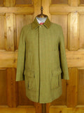 25/0536 vintage invertere heavyweight green / red wp check tweed shooting jacket field coat 42