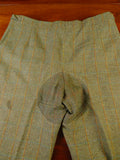 25/0503 vintage aspers london green wp check tweed shooting breeches breeks 38
