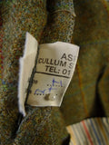 25/0503 vintage aspers london green wp check tweed shooting breeches breeks 38