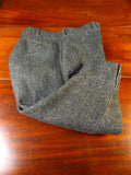 25/0504 superb 1940s 1950s vintage heavyweight grey twill tweed breeches breeks 38