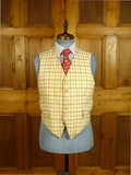 25/0518 wonderful 1930s 1940s vintage tattersall check wool country waistcoat 39