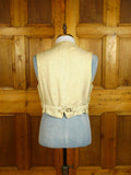 25/0518 wonderful 1930s 1940s vintage tattersall check wool country waistcoat 39