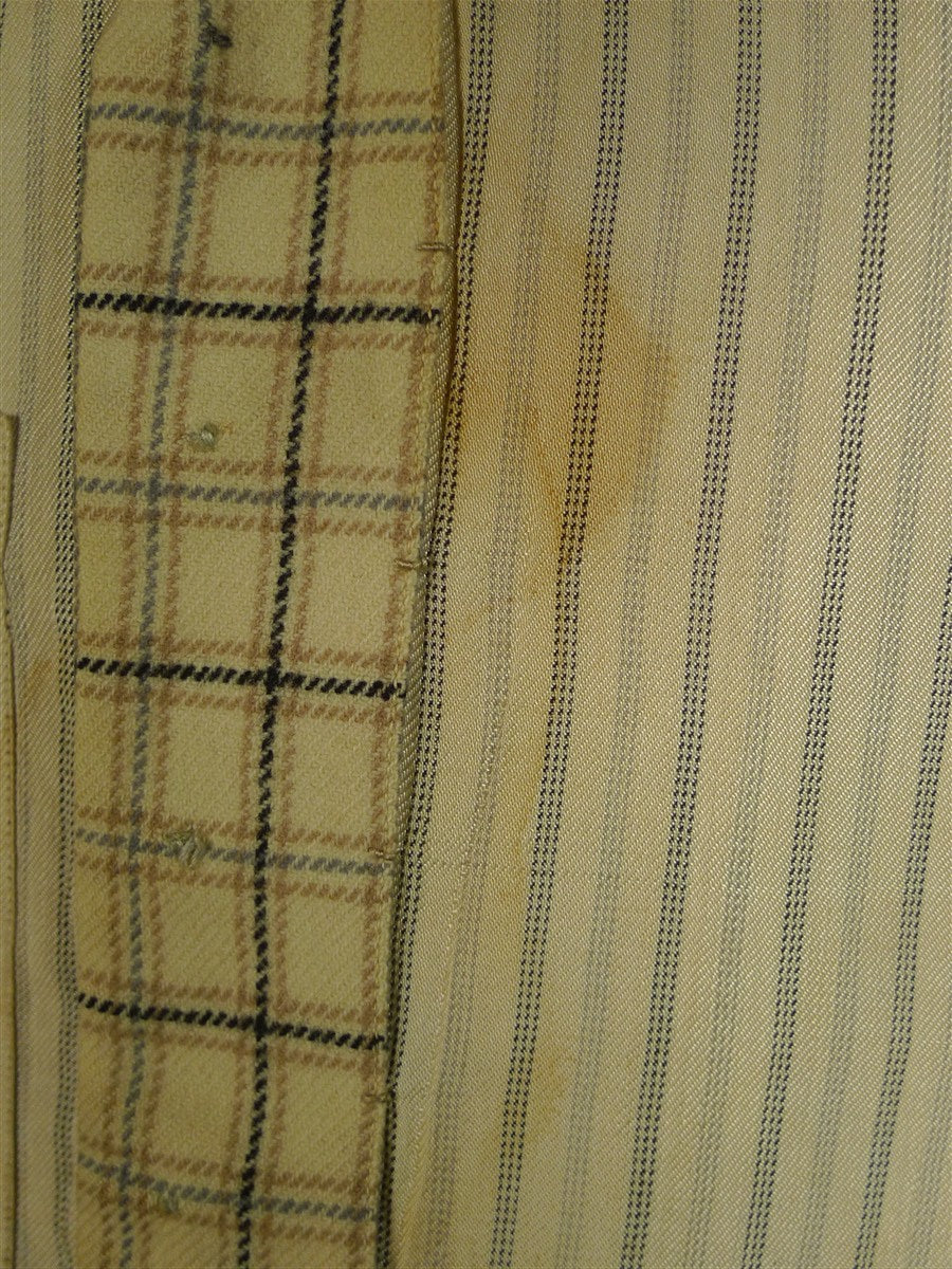 25/0518 wonderful 1930s 1940s vintage tattersall check wool country waistcoat 39