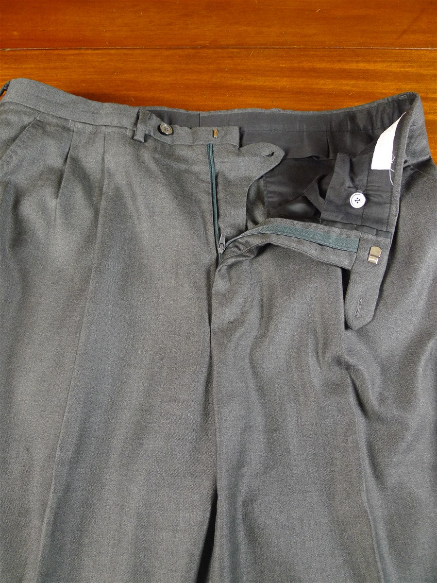25/0499 luxury 2012 italian bespoke grey wool & cashmere trouser 36